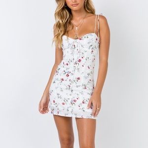 Princess Polly Macie Mini Dress White Floral